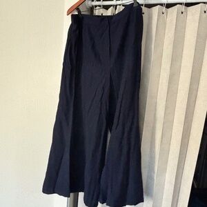 Women’s wide leg navy pants